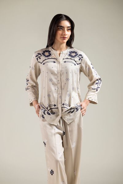 Embroidered | Viscose Crepe | Shirt | AED 65.00
