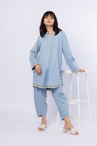 Dyed | Crosshatch Poplin | Pants | AED 18.00