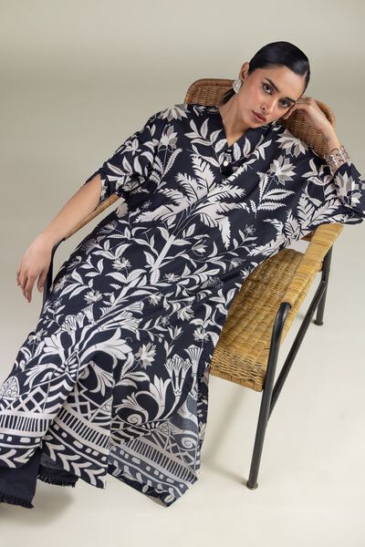 Embroidered | Cambric | Printed Cambric Kurta | AED 65.00