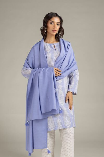 Dyed | Textured Cotton | Dupatta | AED 70.00