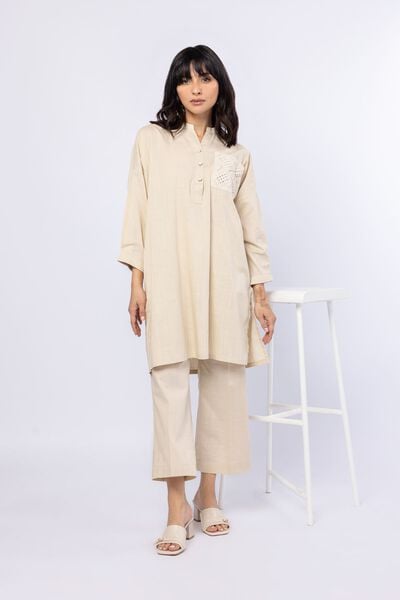 Embroidered | Crosshatch Poplin | Kurta | AED 120.00