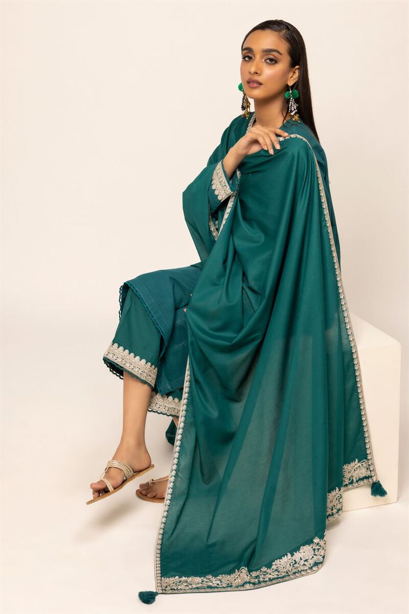 Dyed Embroidered | Lawn | Dupatta | Embroidered | null