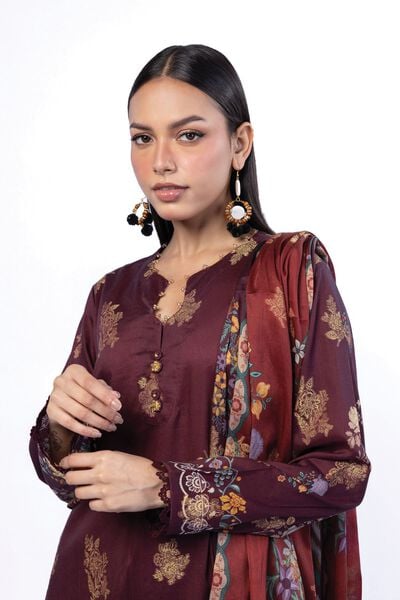 Printed | Jacquard | Fabrics 3 Piece | AED 180.00