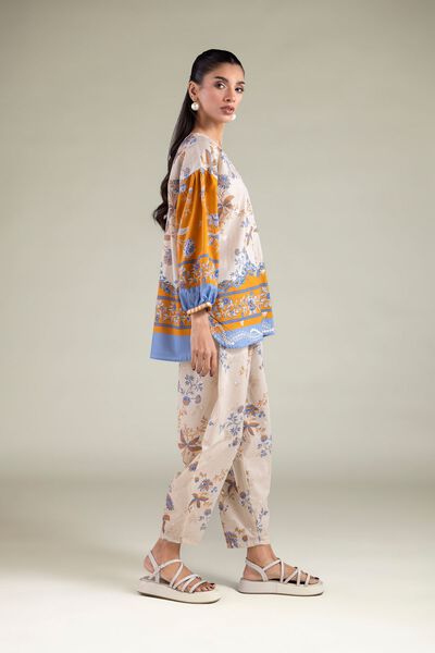 Embroidered | Cambric | Trousers | AED 30.00