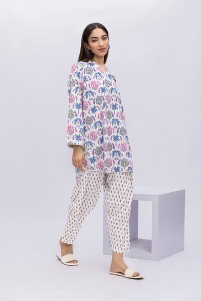 Printed | Crosshatch Poplin | Pants | AED 60.00