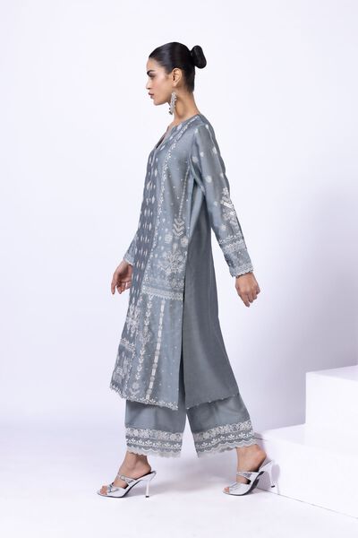 Embroidered | Raw Silk | Pants | AED 30.00