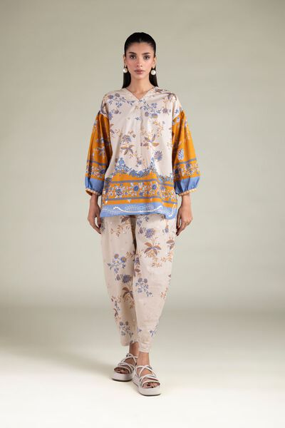 Embroidered | Cambric | Trousers | AED 30.00