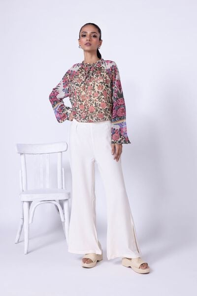 Dyed | Heavy Georgette | Trousers | AED 30.00