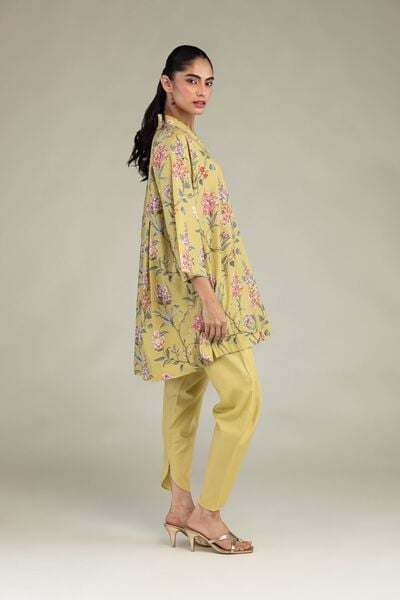 Printed | Cotton Viscose | Solid Yellow Shalwar | AED 130.00