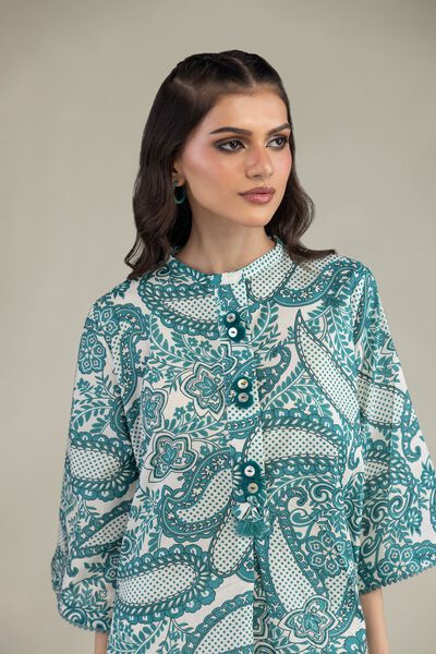 Printed | Cambric | Short Cambric Kurta | AED 100.00