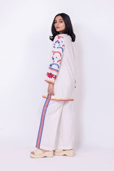 Embroidered | Cambric | Pants | AED 80.00