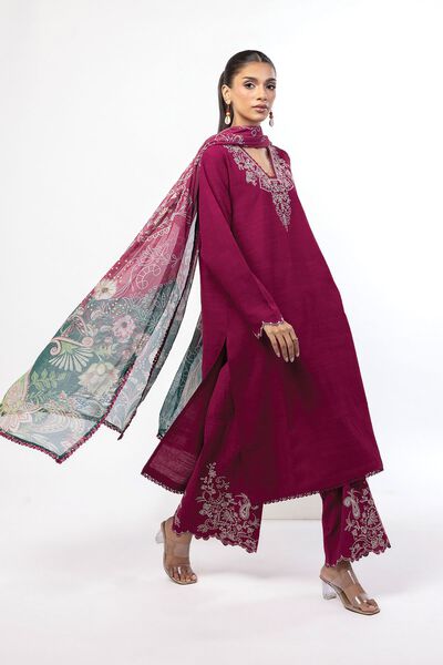Embroidered | Crosshatch | Fabrics 3 Piece | AED 220.00