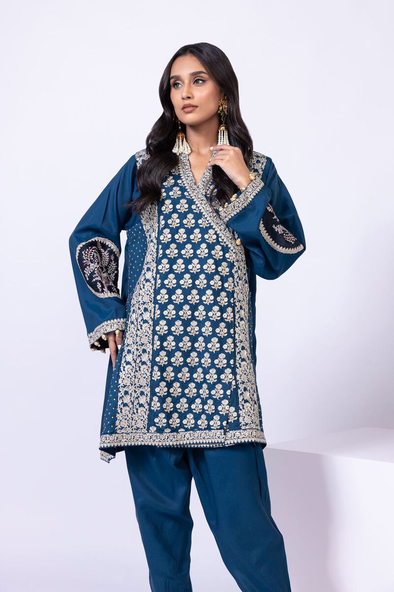 Embroidered | Viscose Oak Silk | Kurta | AED 120.00