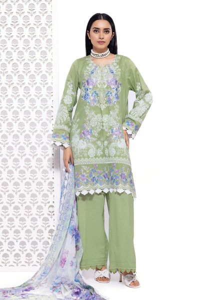 Cambric | Embroidered | Fabrics 3 Piece | AED 100.00