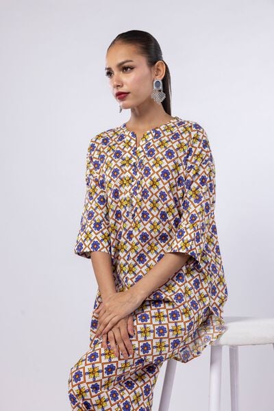 Printed | Cambric | Kurta | AED 80.00