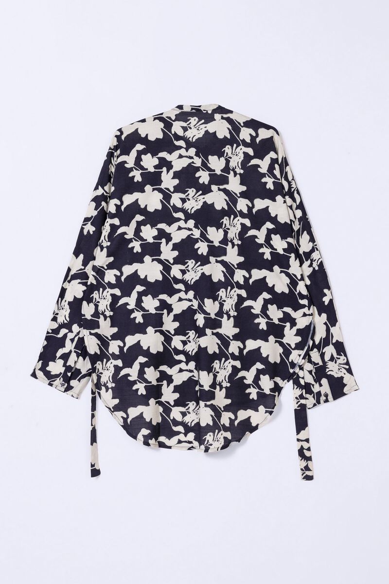 Printed | Dull Raw Silk | Blouse | AED 30.00
