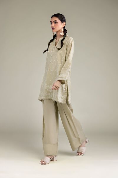 Dyed | Cambric | Solid Beige Shalwar | AED 100.00