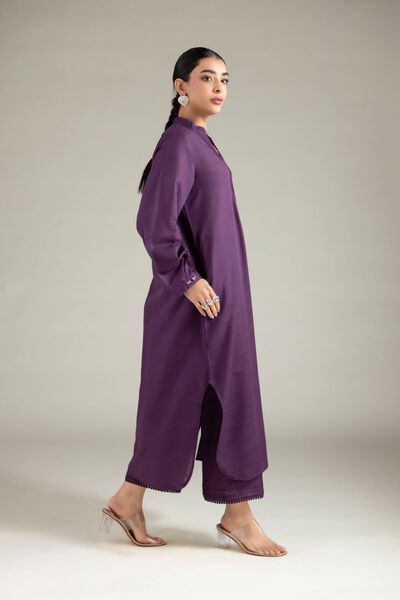 Dyed | Textured Cotton | Pants | AED 80.00