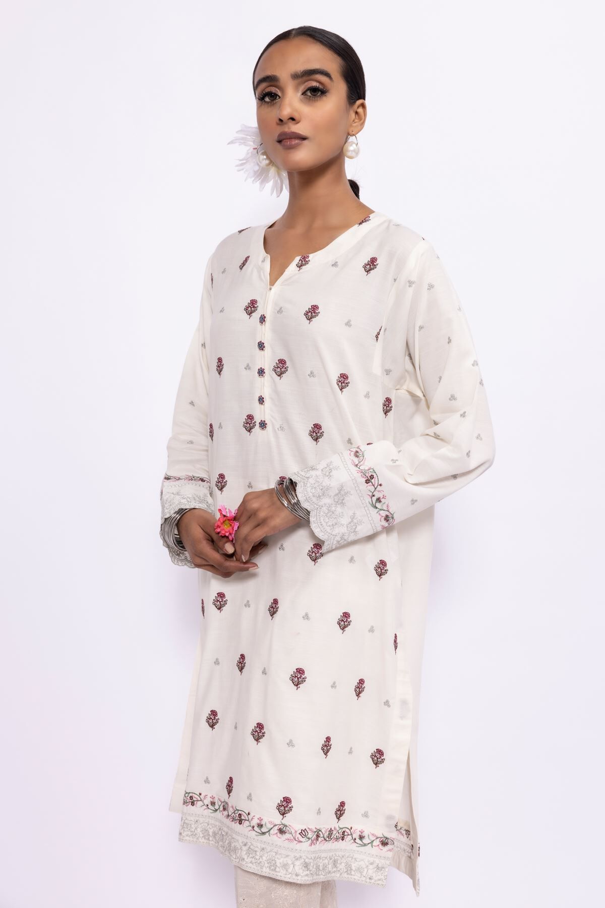 Khaadi sales white dress
