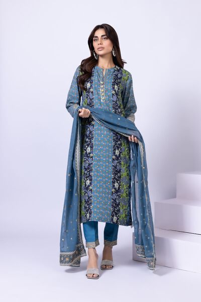 Embroidered | Viscose Oak Silk | Pants | AED 36.00