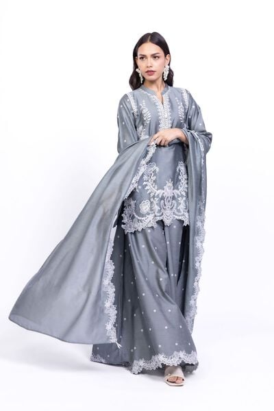 Embroidered | Raw Silk | Kurta | AED 180.00