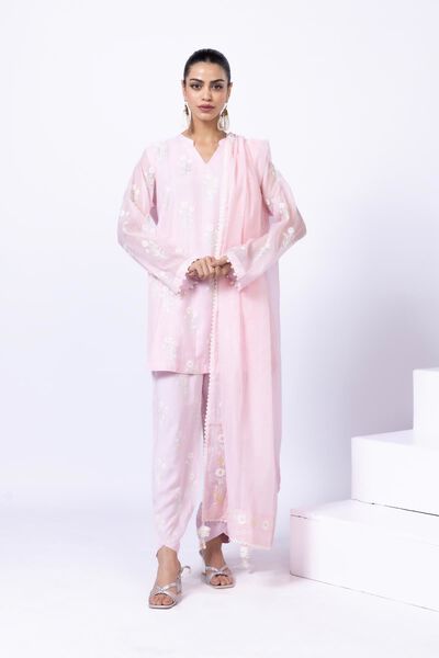 Embroidered | Crosshatch Raw Silk | Shalwar | AED 36.00