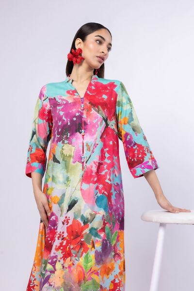Printed | Viscose Plain Weave | Kurta | AED 100.00