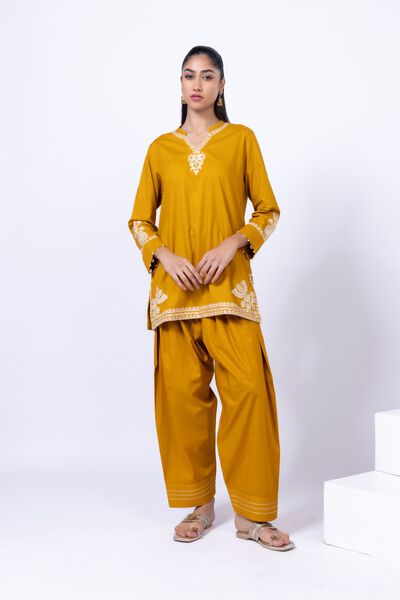 Embroidered | Crosshatch Poplin | Kurta | AED 50.00