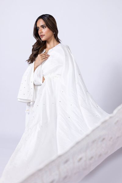 Embroidered | Cotton Net | Dupatta | AED 60.00