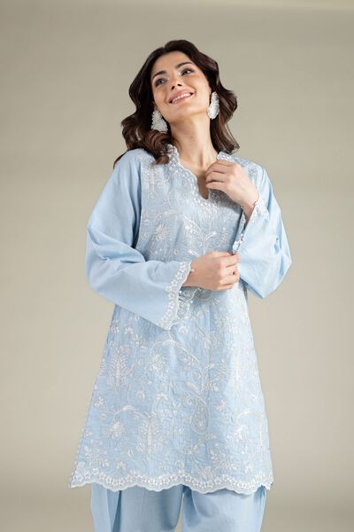 Embroidered | Cambric | Fabrics 2 Piece | Top and Bottom | AED 180.00
