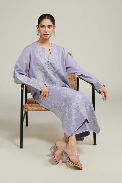 Dyed | Jacquard | Jacquard Tailored Set | AED 180.00