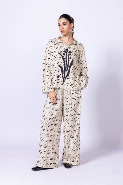 Printed | Dull Raw Silk | Blouse | AED 42.00