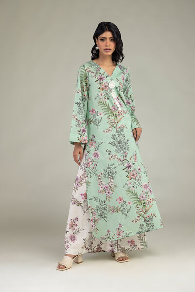 Embroidered | Cambric | Floral Cambric Pants | AED 100.00