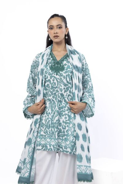 Embroidered | Cotton | Tailored 3 Piece | AED 180.00