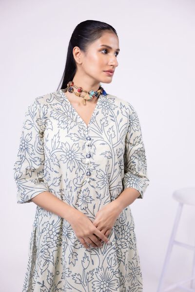 Printed | Ripple Crinkle | Kurta | AED 50.00
