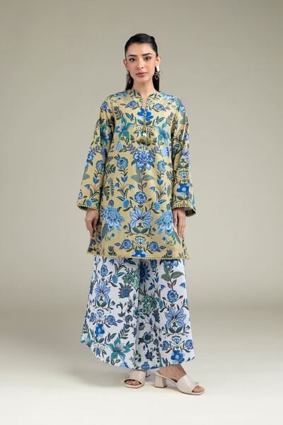 Printed | Cotton Dobby | Floral Spring Pants | AED 100.00