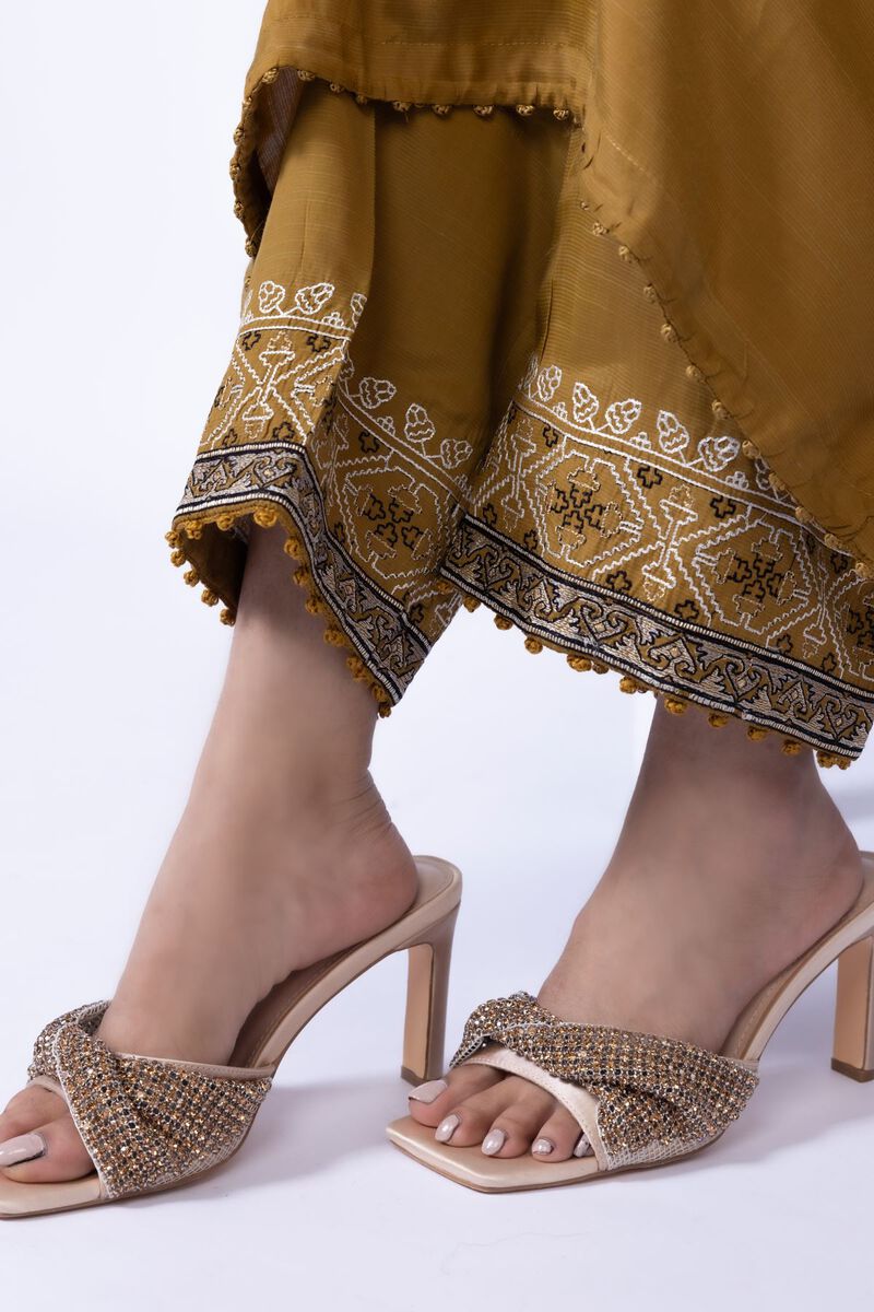 Embroidered | Thai Silk | Pants | AED 36.00