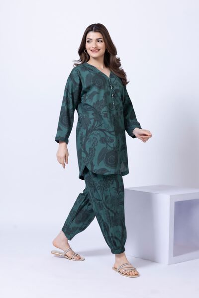 Printed | Ripple Crinkle | Pants | AED 21.60