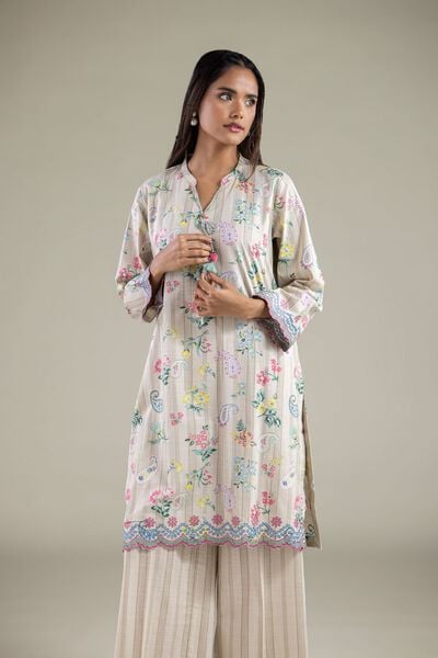 Embroidered | Textured Cotton | Kurta | AED 130.00