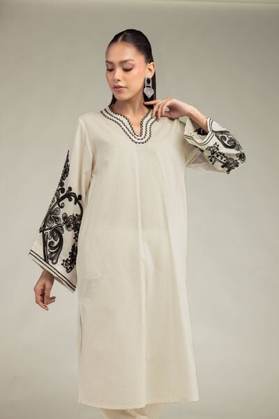 Embroidered | Cotton Dobby | Floral Cotton Kurta | AED 150.00