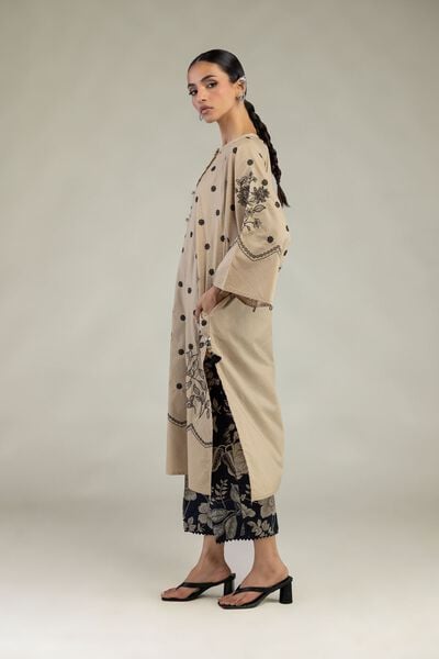 Embroidered | Cotton Dobby | Cotton Dobby Pants | AED 130.00