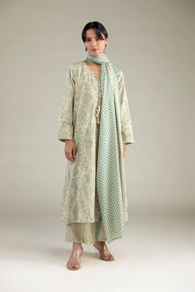 Cambric | Beige Cambric Pants | AED 130.00