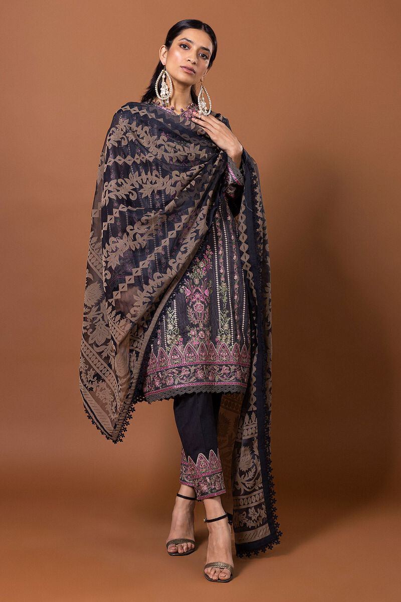 Embroidered | Polyester Organza | Fabrics 3 Piece | null