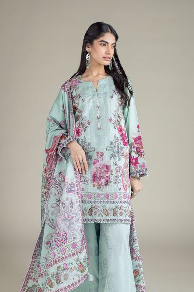 Printed | Jacquard | Fabrics 3 Piece | AED 180.00