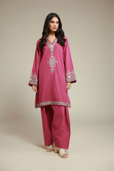 Embroidered | Cambric | Fabrics 2 Piece | Top and Bottom | AED 150.00