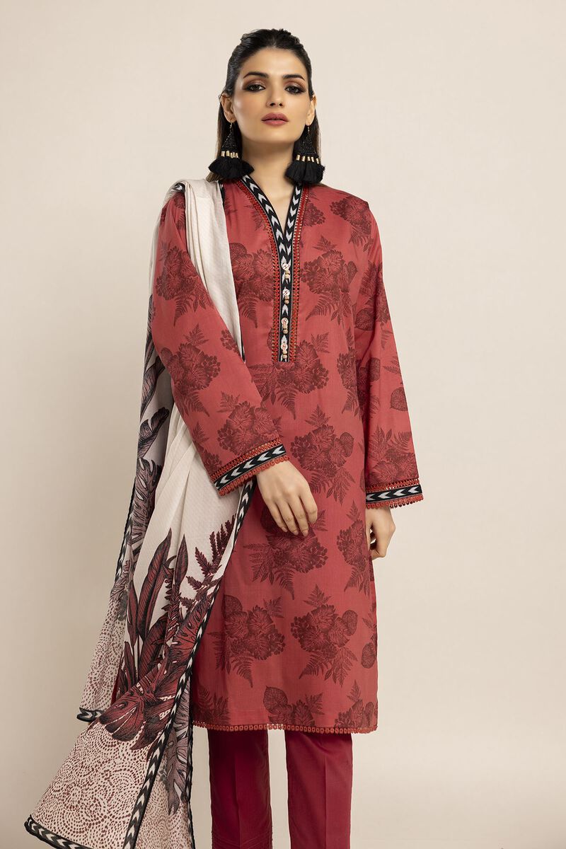 Printed | Cambric | Fabrics 3 Piece | null
