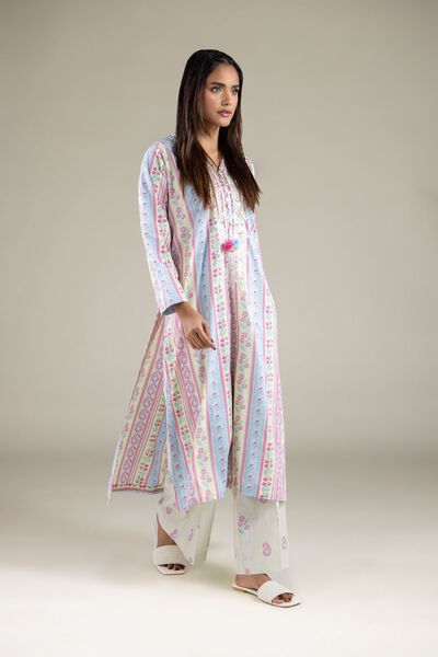 Embroidered | Textured Cotton | Pants | AED 24.00