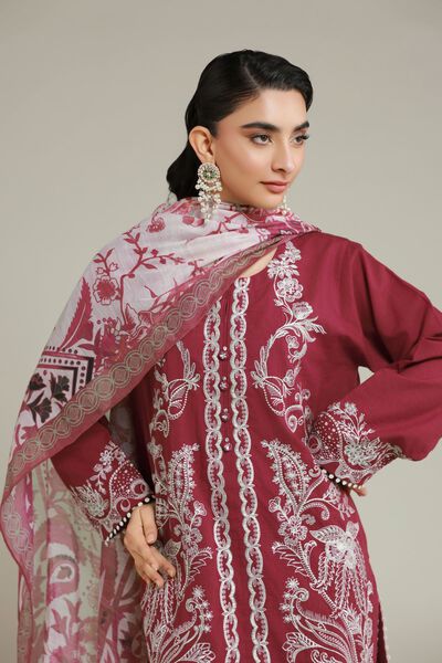 Embroidered | Cambric | Tailored 3 Piece | AED 300.00