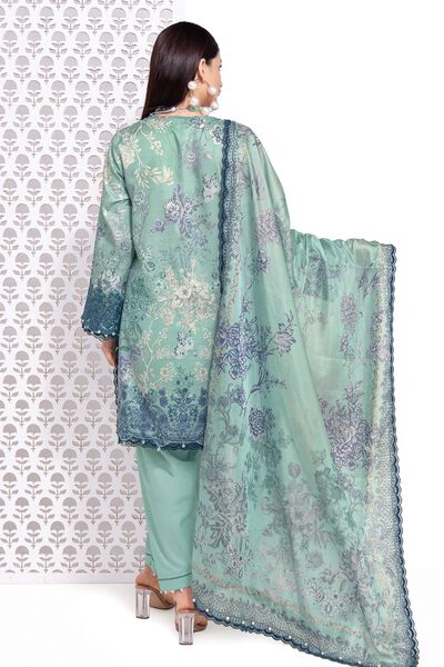 Cotton Satin | Embroidered | Fabrics 3 Piece | AED 100.00