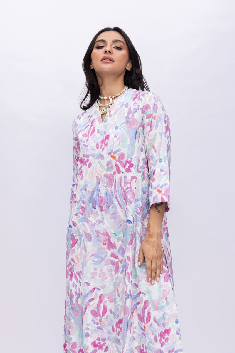 Buy Abstract Cotton Kurta | 0.0 N/A | 25-04E48-02TA-VG_MULTI | Khaadi ...